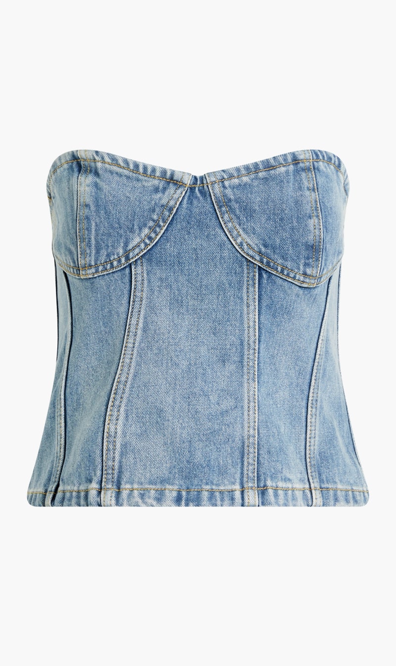 

Ronny Kobo Blue Sasha Top for Women | The Deal Outlet