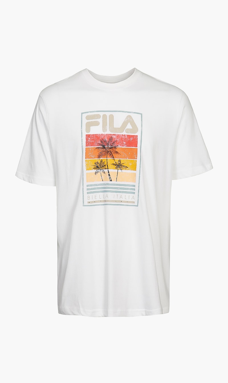 

Fila White Maynard Crew Neck Tshirt for Men | The Deal Outlet