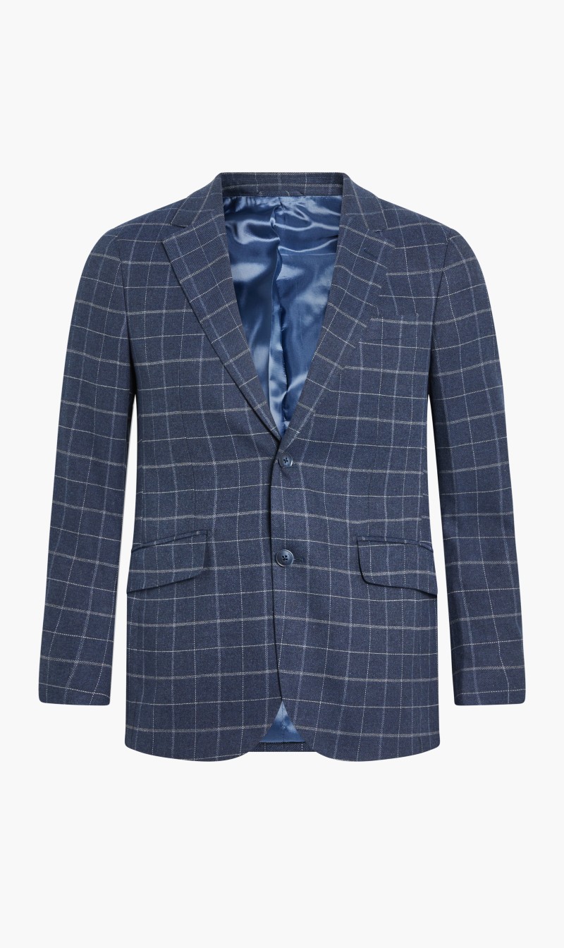 

Brushed Cott Navy Chk, Blue