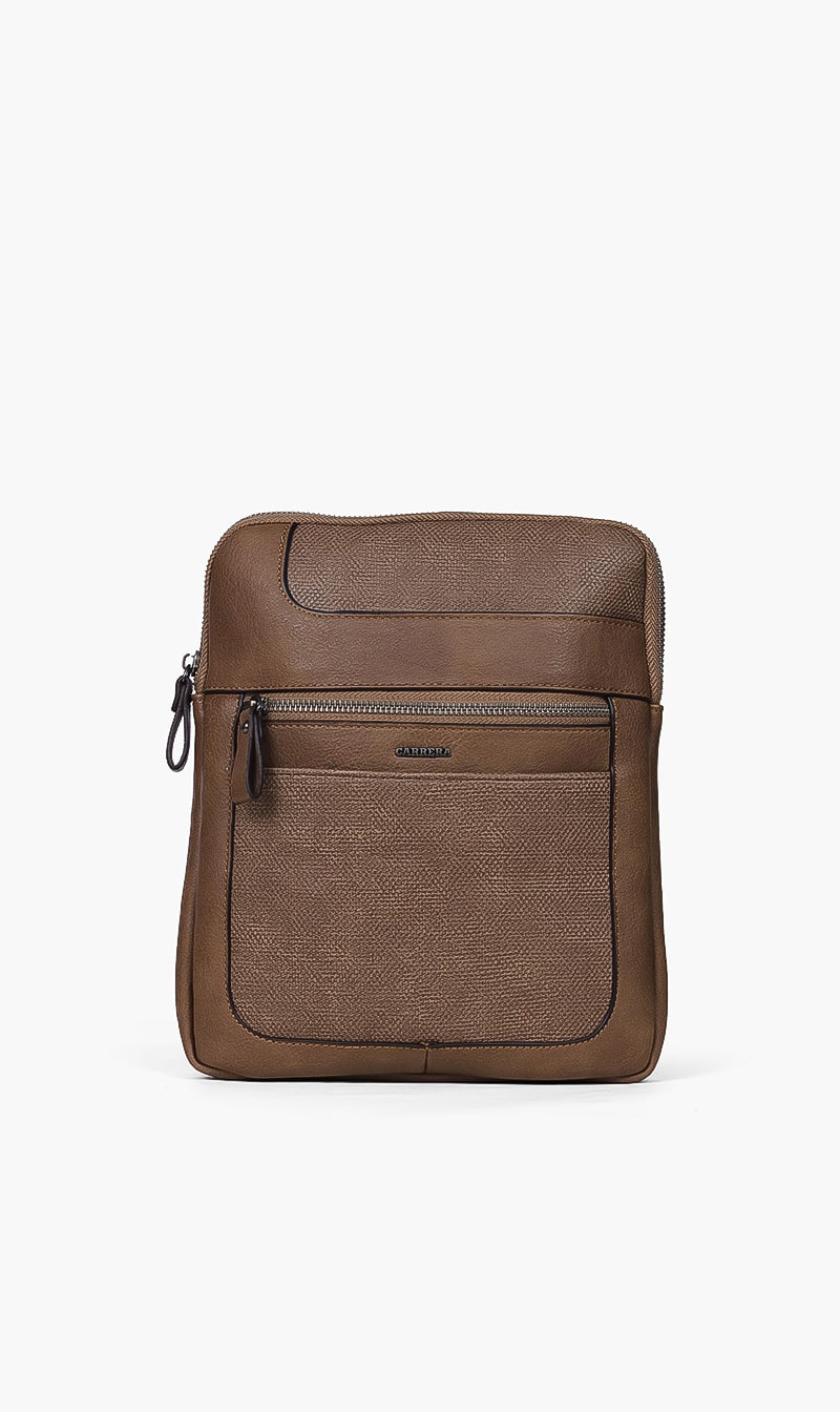 

Leather Crossbody Bag, Brown
