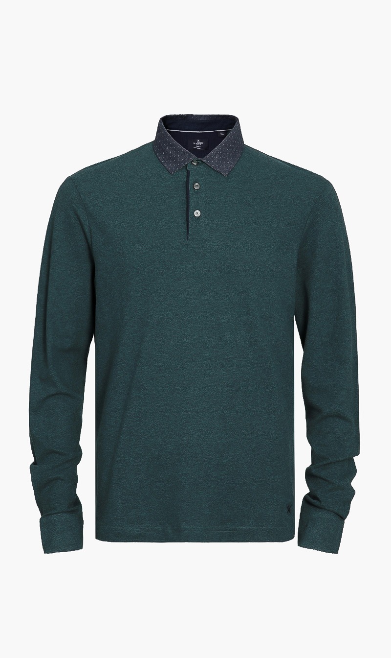 

Long Sleeve Polo, Green