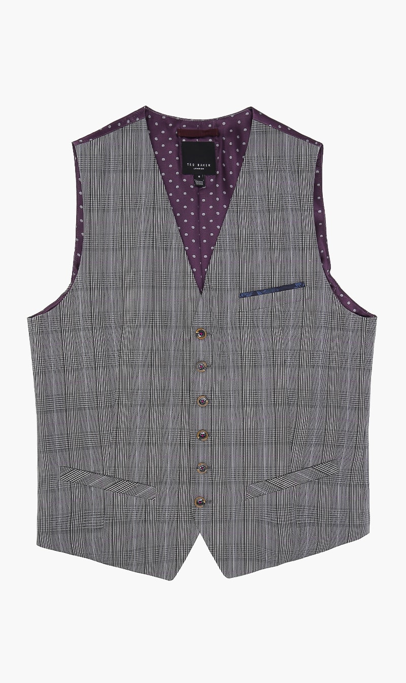 

Tonal Check Cotton Waistcoat