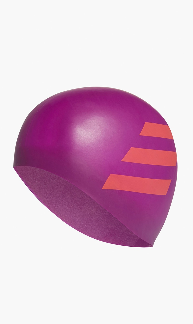 

3 Stripe Silicon Cap, Purple