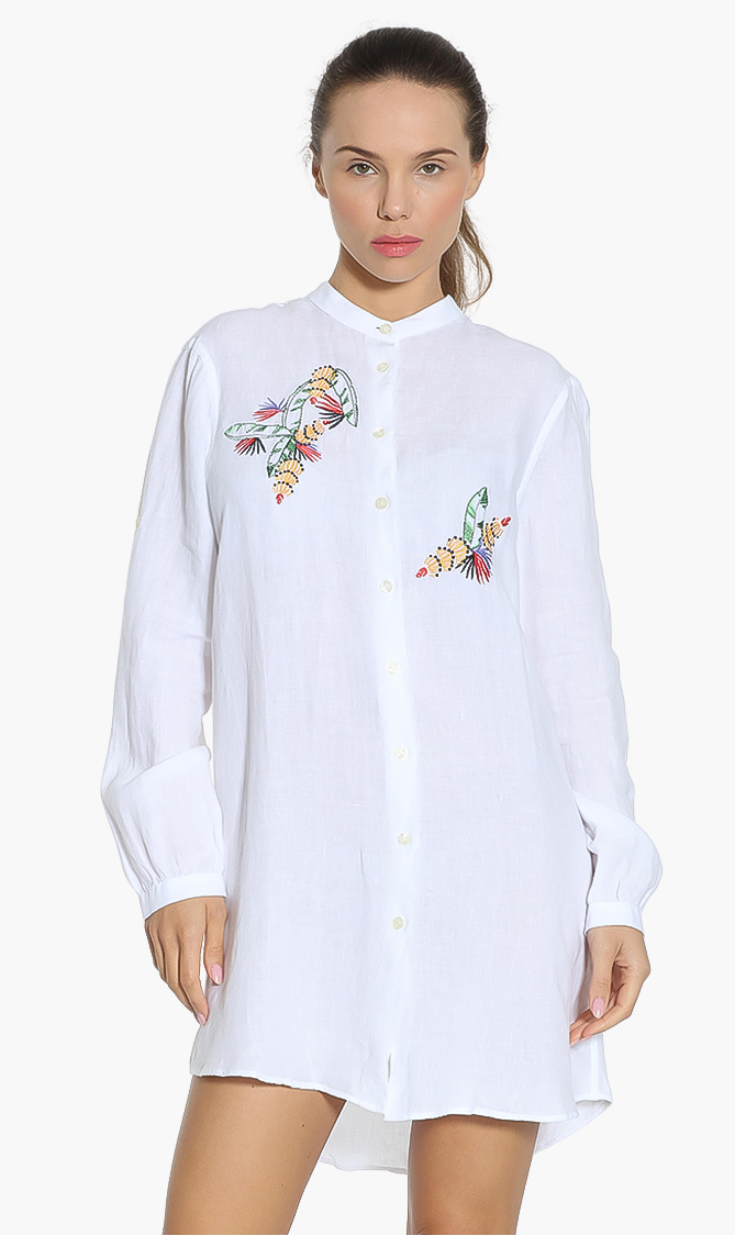 

Vilebrequin Embroidered Go Bananas Shirt Dress