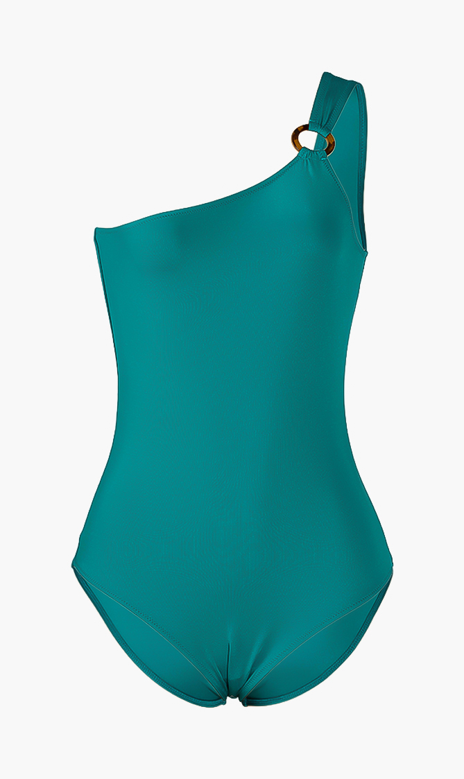 

Friza Solid Water One-piece Swimsuit, Green