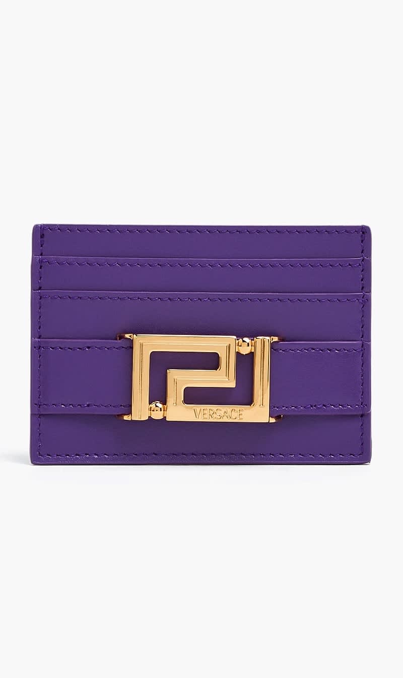

Versace Purple Greca Goddess Cardholder for Women | The Deal Outlet