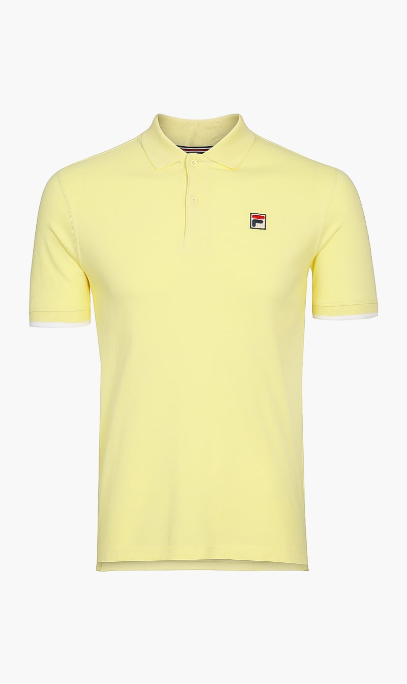 

Ribbed Basic Polo, Yellow