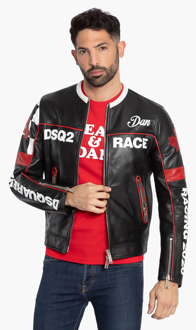 

Dsquared2 Leather Sport Jacket
