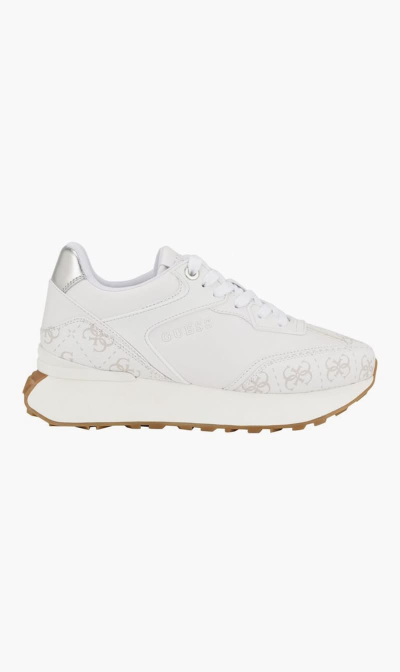 

Guess White Luchia Sneakers for Women | The Deal Outlet