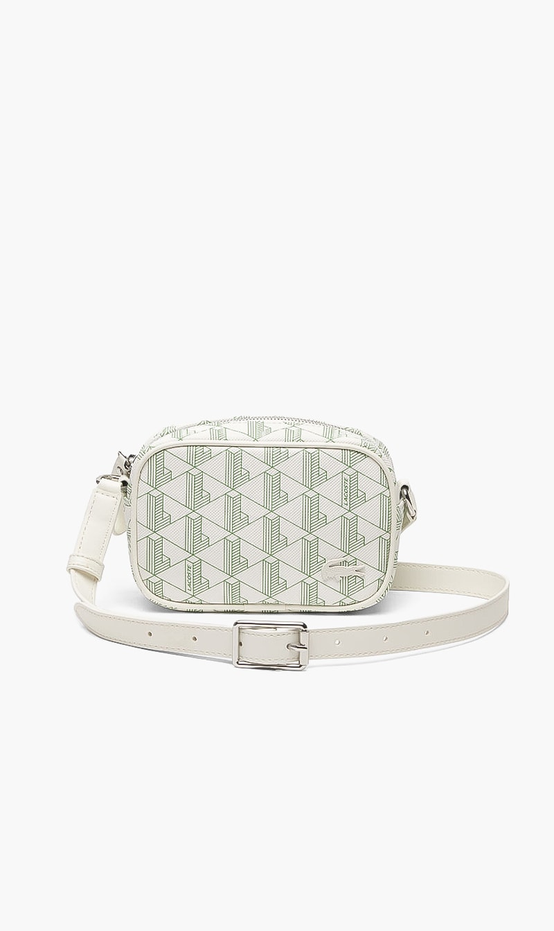 

Monogram Print Cross Body Bag, White