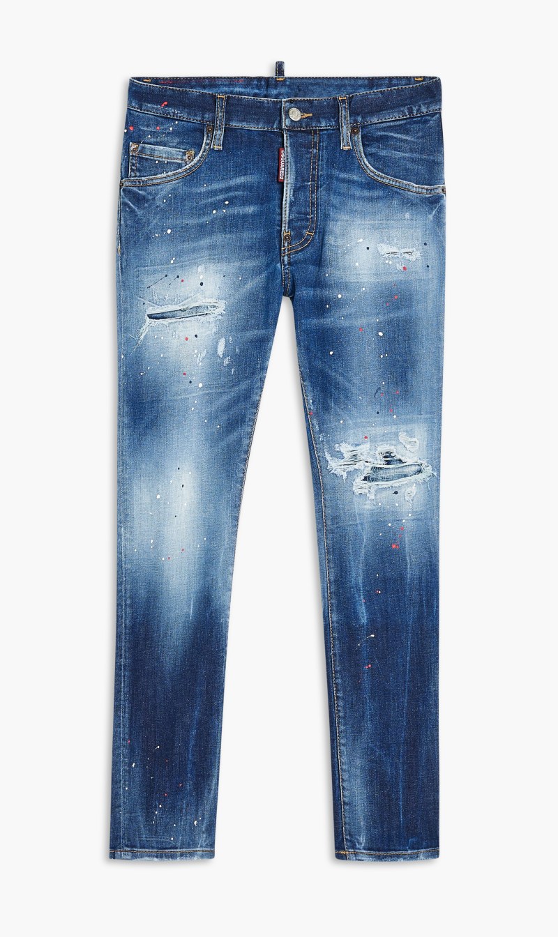 

Dsquared2 Blue Pants 5 Pockets for Men | The Deal Outlet