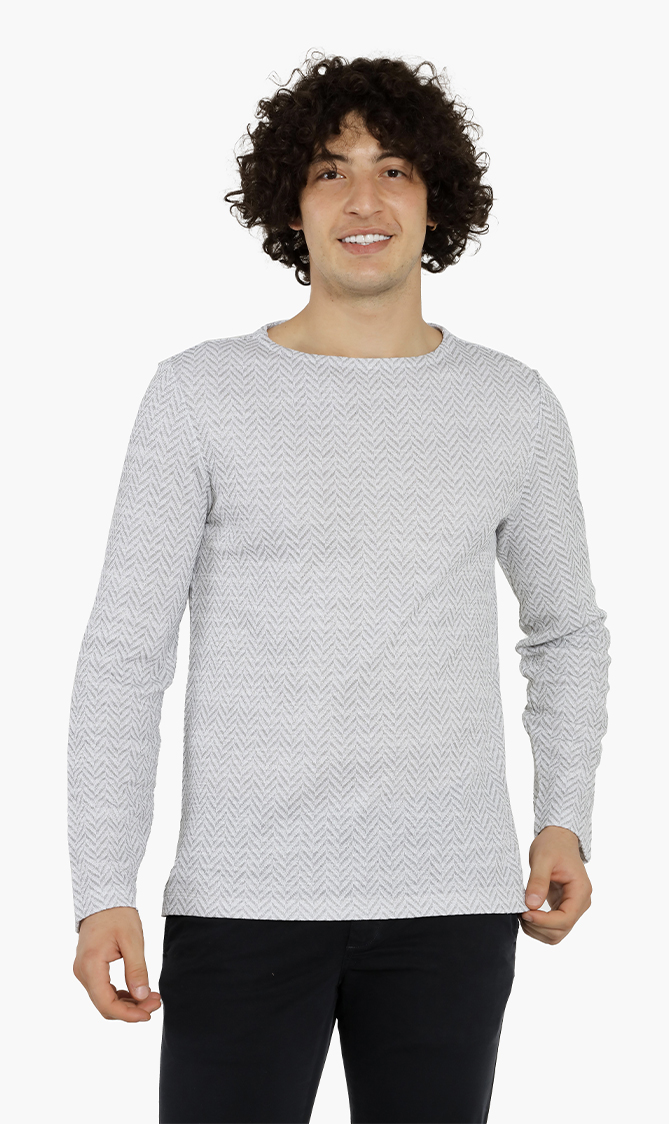 

Emporio Armani Chevron Print Pullover