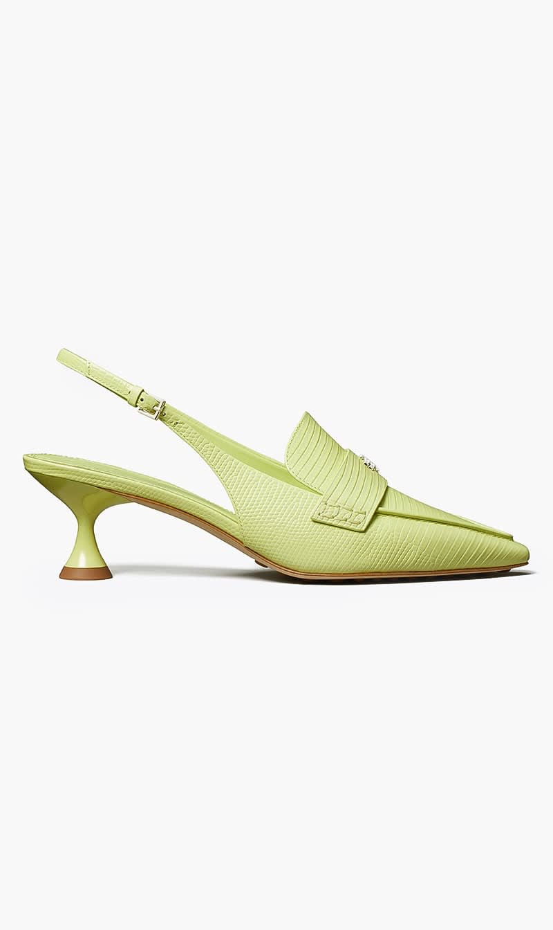 

Tory Burch Green Ballet Slingback 55mm for Women | The Deal Outlet