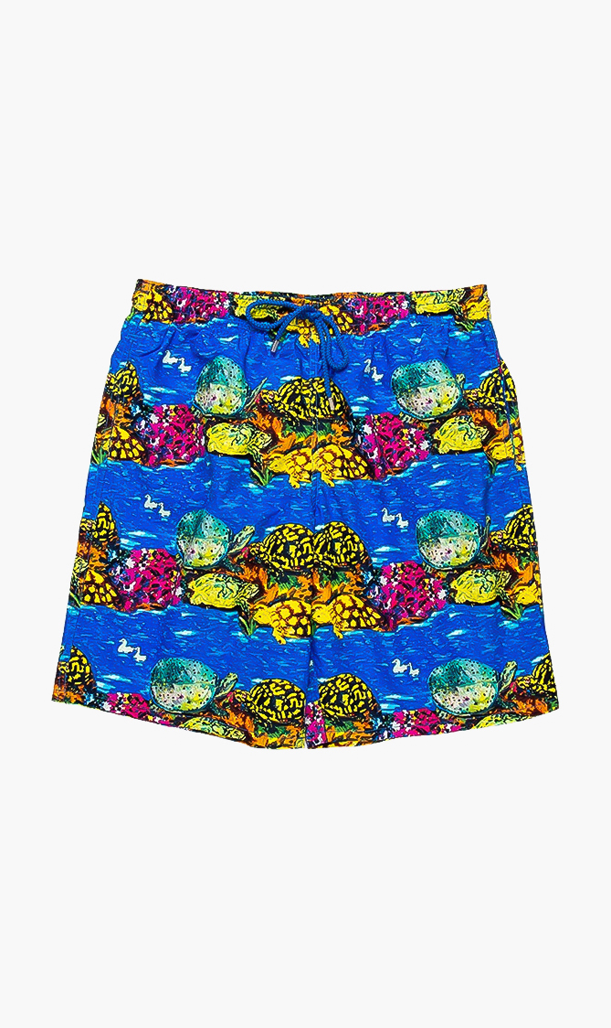 

Vilebrequin Okoa Turtle Print Long Swim Trunks
