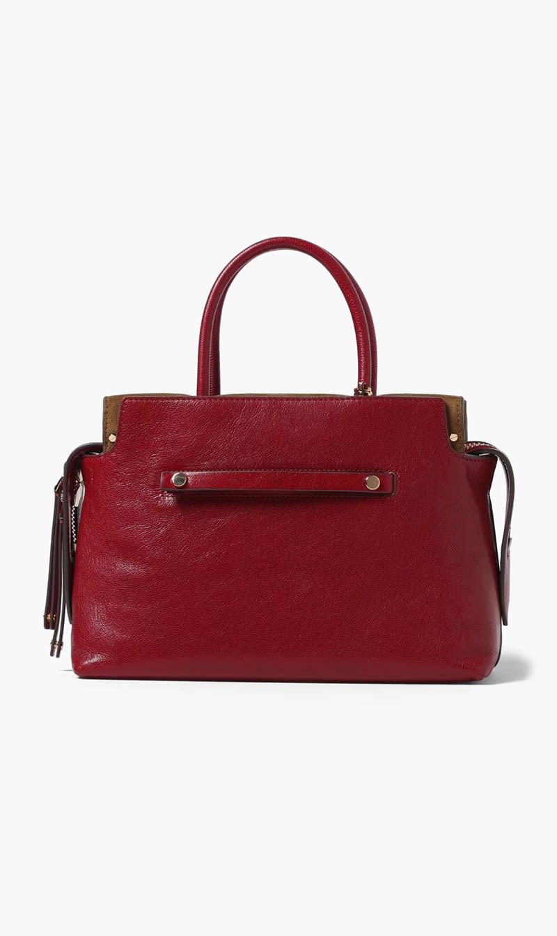 

Tory Burch Red Leather Top Handle Bag for Women
