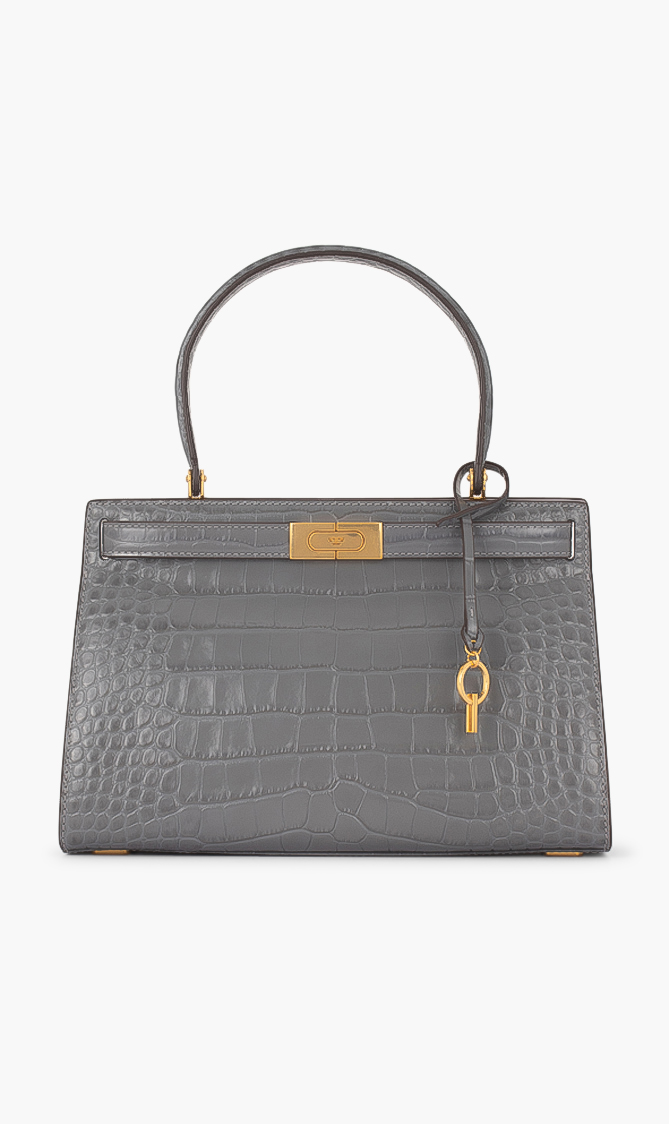 

Tory Burch Lee Radziwill Embossed Small Tote Bag