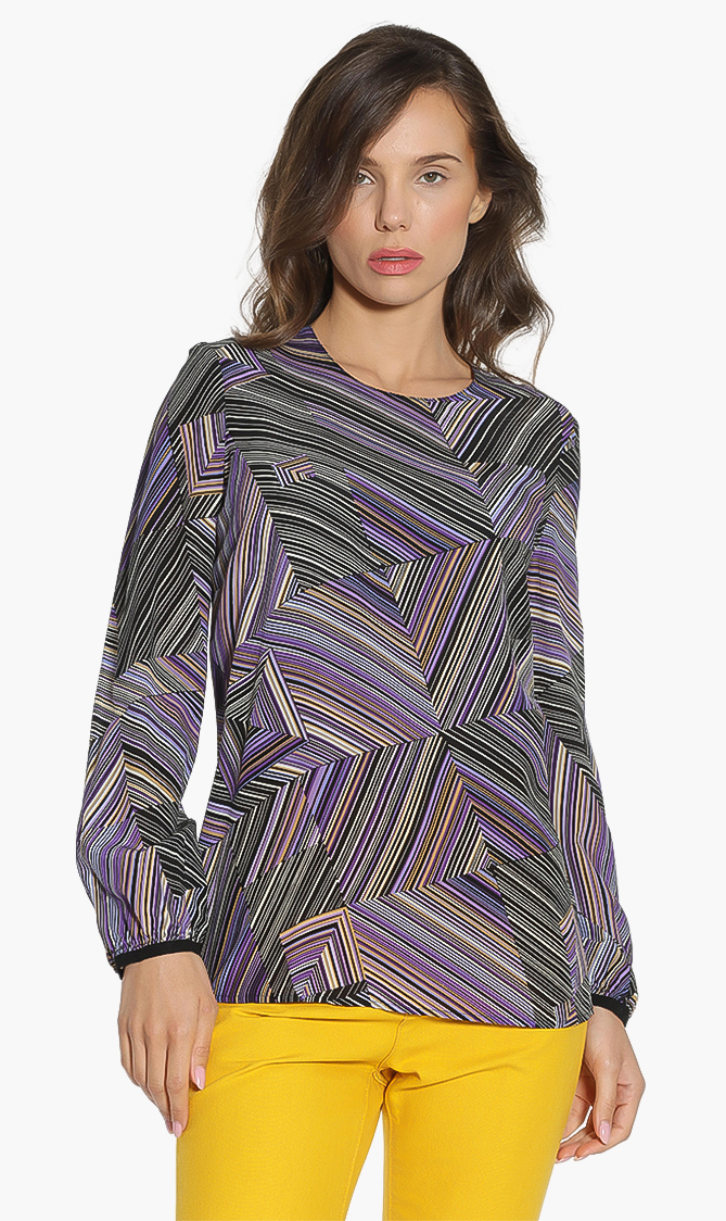 Longchamp Striped Long Sleeves Blouse