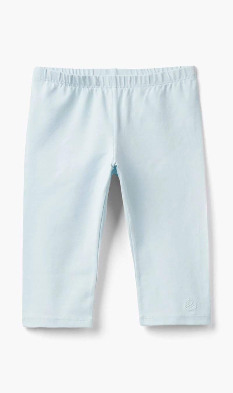 United Colors Of Benetton Light Blue Quarter Leggings for Girls