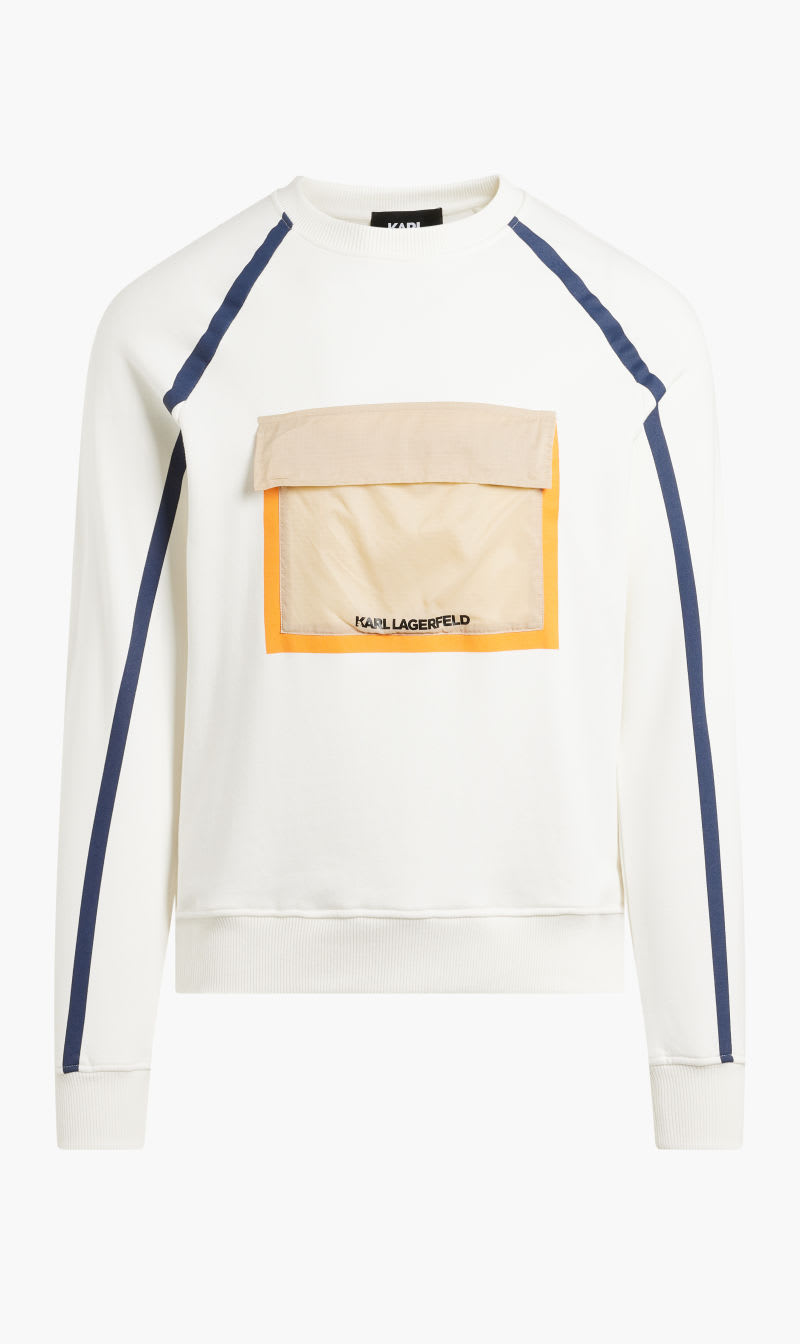 

Karl Lagerfeld Purple Fabric Mix Sweatshirt for Men | The Deal Outlet
