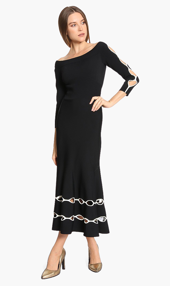 

Alexander Mcqueen Contrast Cut-out Dress