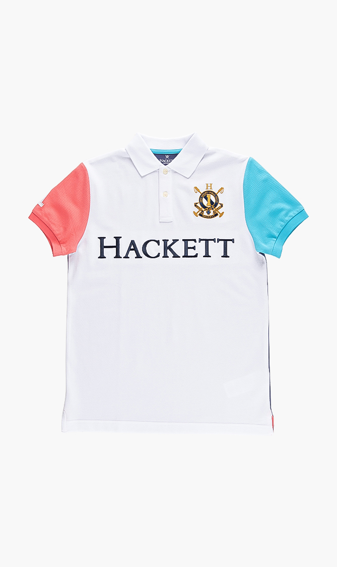 

Hackett London Colorblock Short Sleeve Polo