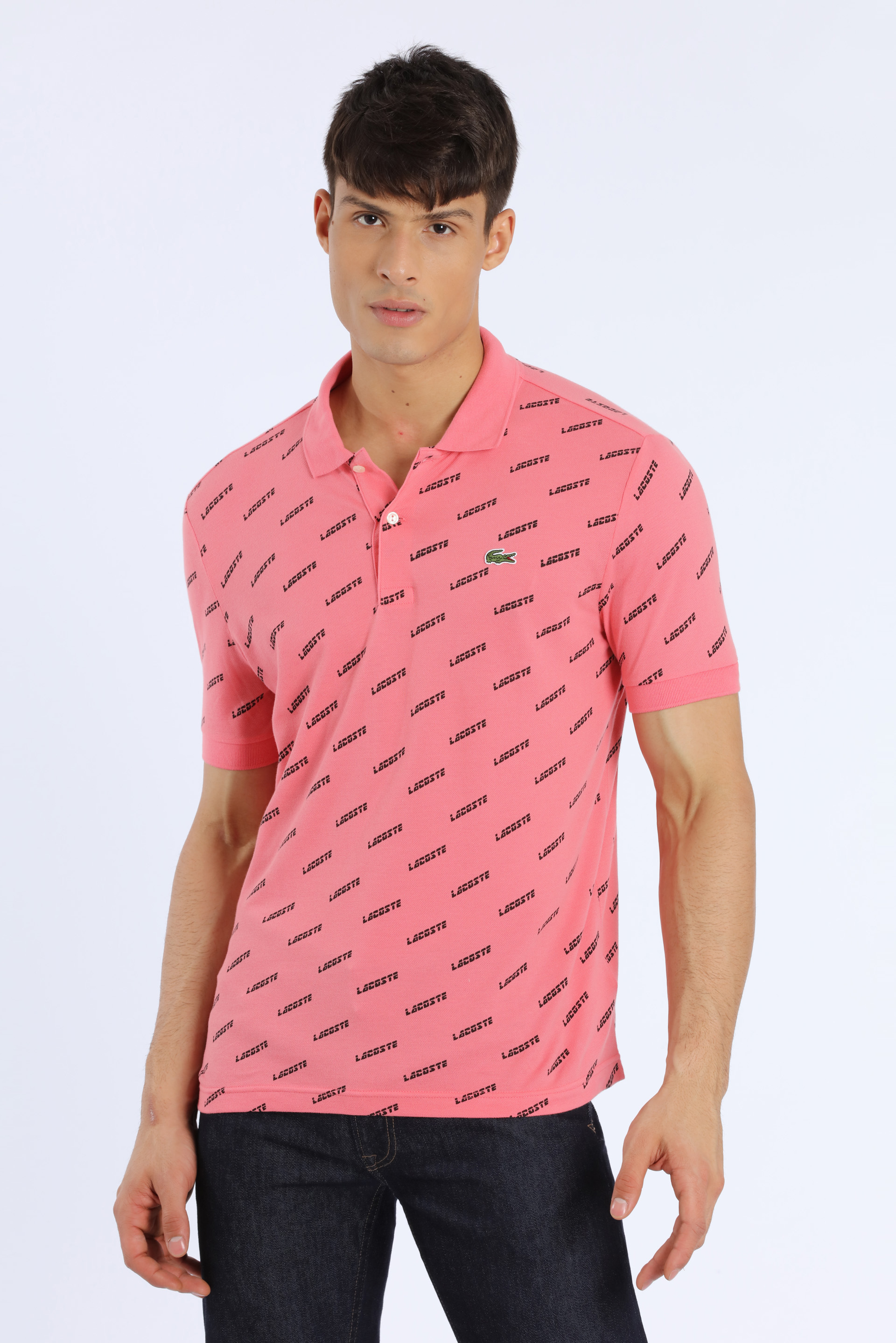 

LACOSTE Ultra Slim Fit Lacoste Print Mini Piquãƒâ© Polo Shirt