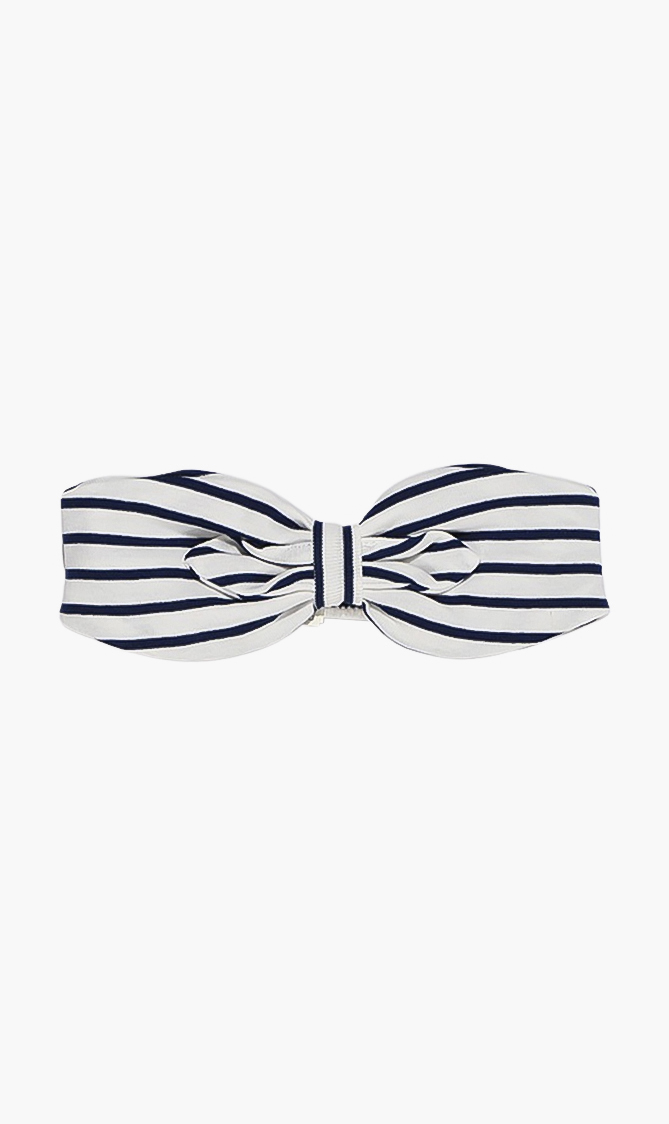 

Petit Bateau Blue Striped Headband for Girls | The Deal Outlet