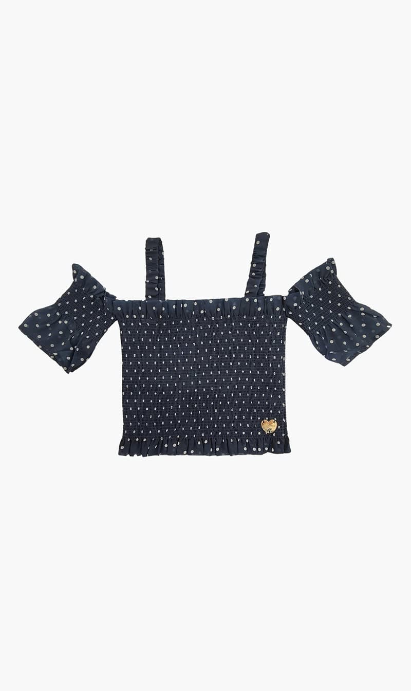 

Guess Blue Sangallo Off Shoulder Top for Girls | The Deal Outlet