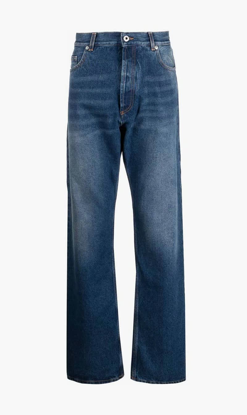 

Off-white Blue Arr Tab Loose Jeans Medium Blue No Color for Men | The Deal Outlet
