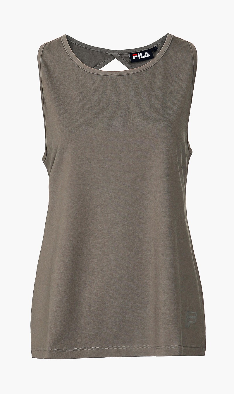 

Sleeveless Tank With Black Hole, Grey