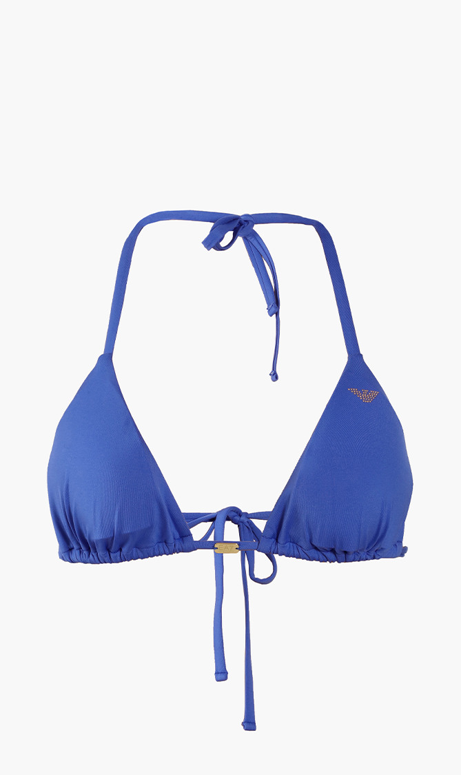 

Emporio Armani Sea World Bw Studs Bikini Top