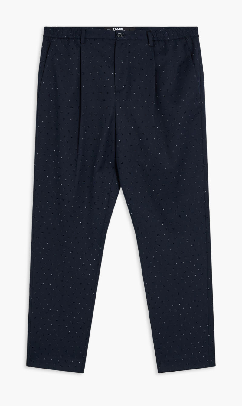 

Karl Lagerfeld Blue Tailored Polka Dot Pants for Men | The Deal Outlet