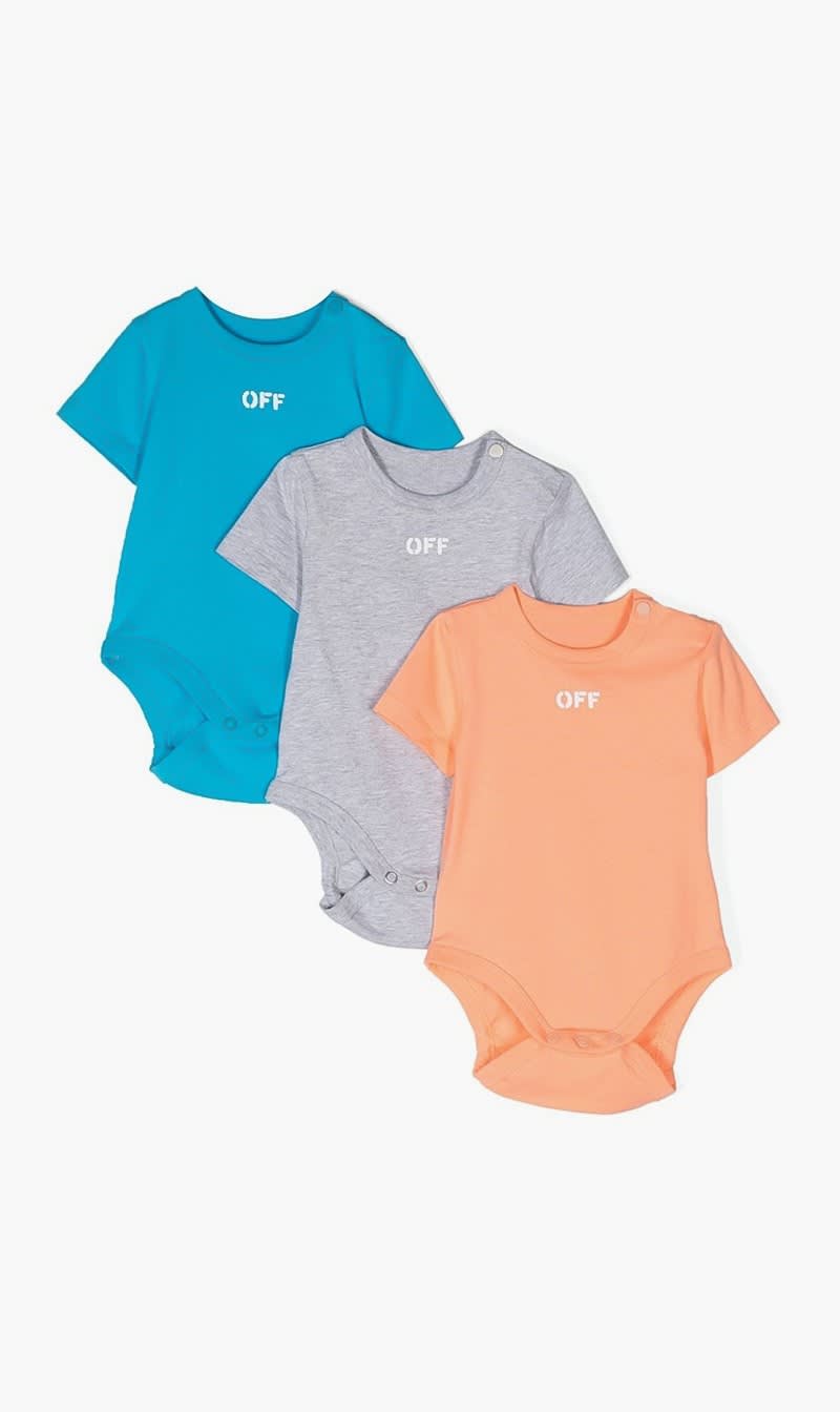 

Off-white Multi-color Off Stamp 3-pack Body Ss Multicolor Whi for Boys | The Deal Outlet