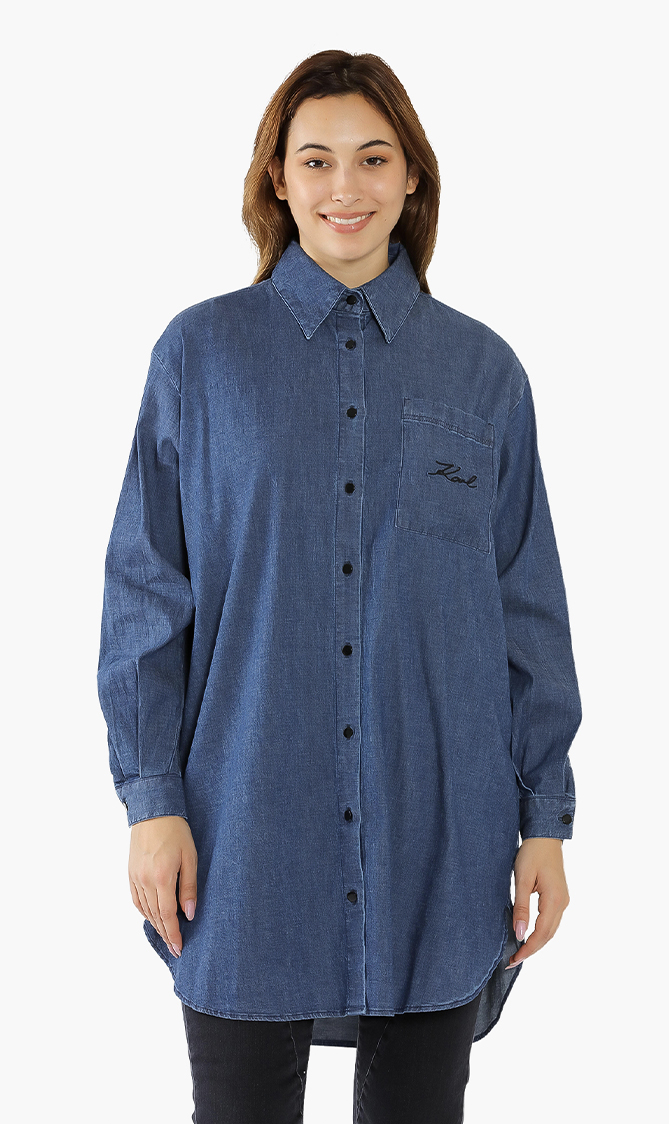 

Long Sleeves Denim Dress