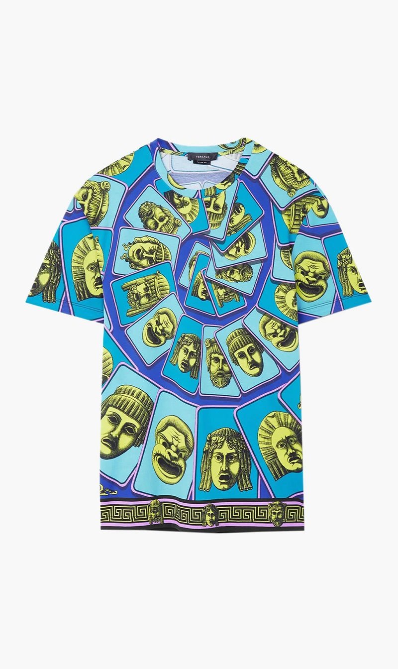 

Versace Multi-color Le Masquera Printed T-shirt for Men | The Deal Outlet