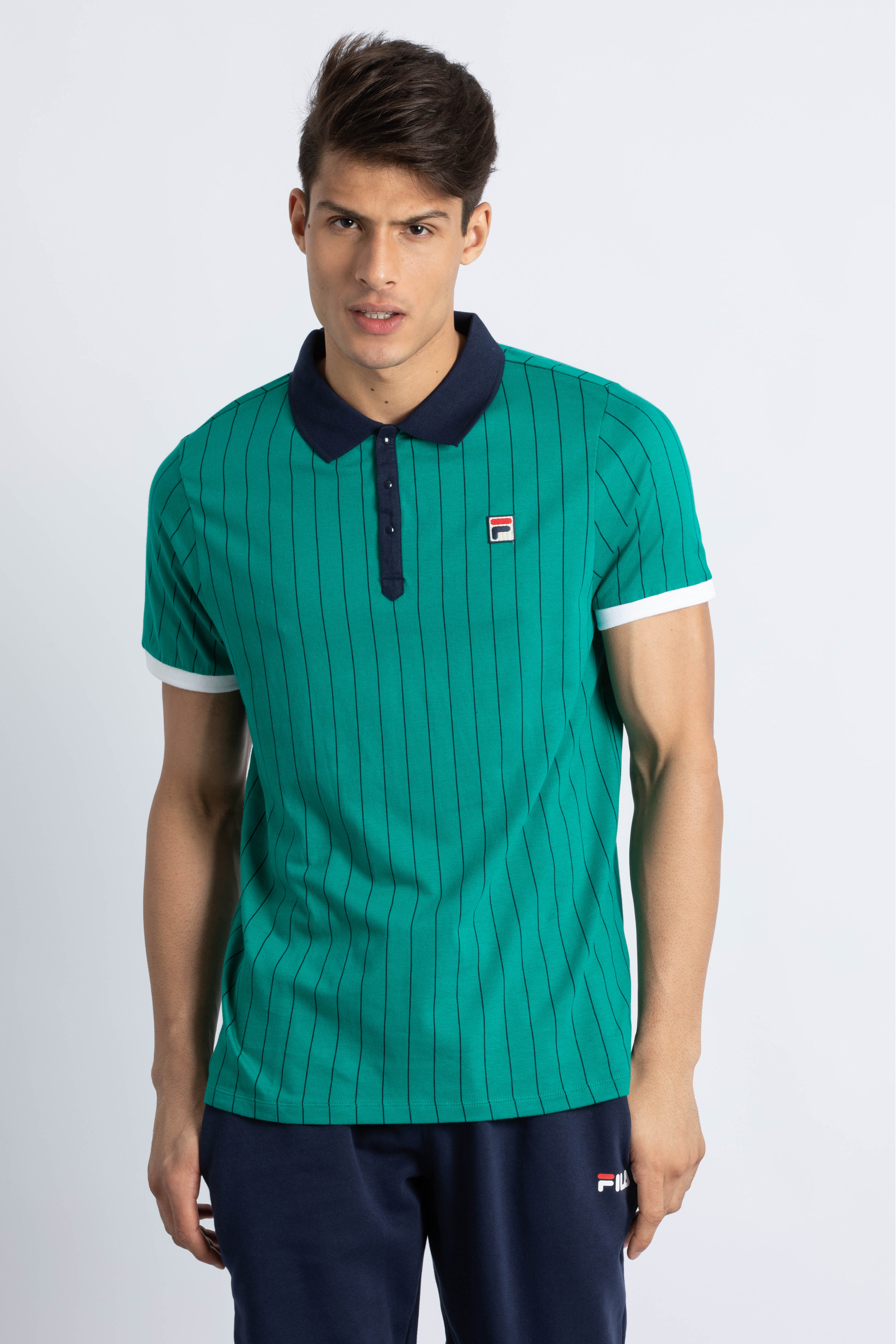 

Fila Borg Striped Polo Shirt