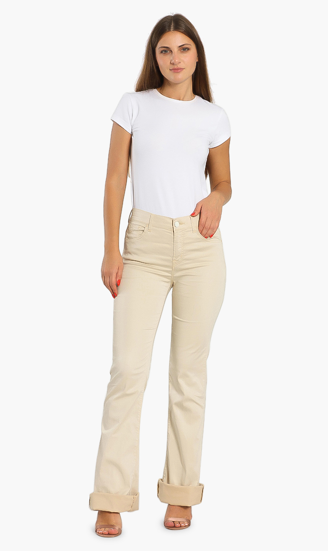 

Frida Flared Tailored Pants, Beige