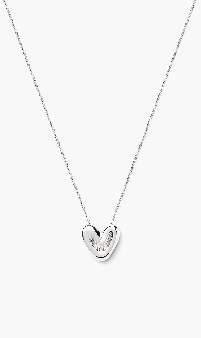 Missoma Silver Heart Pendant Necklace for Women