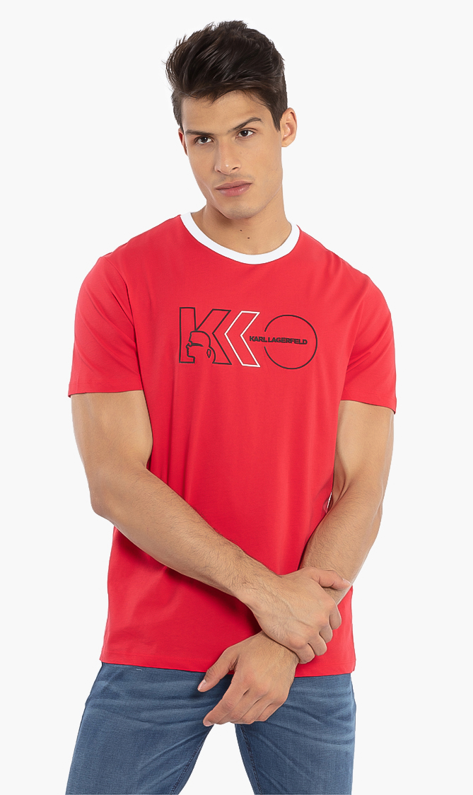 

Karl Lagerfeld Rubber Logo Crew-neck T-shirt