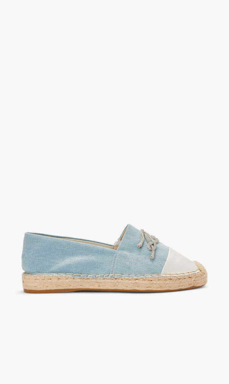 

Karl Lagerfeld Blue Kamino Duo-embro Signia Slip On for Women | The Deal Outlet