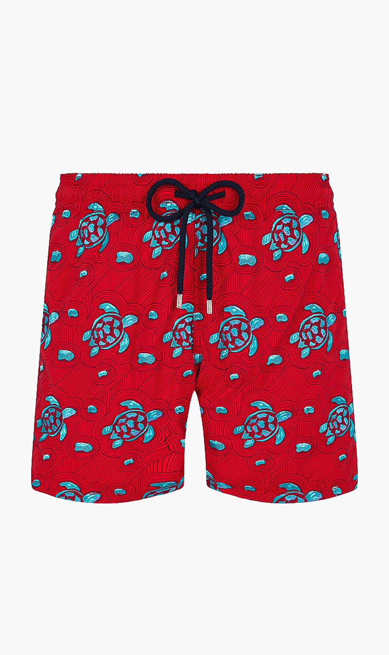 

Vilebrequin Red Turtle Printed Shorts for Men | The Deal Outlet