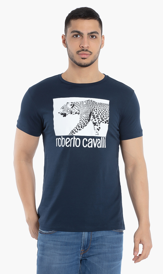 

Roberto Cavalli Leopard Photo Print T-shirt