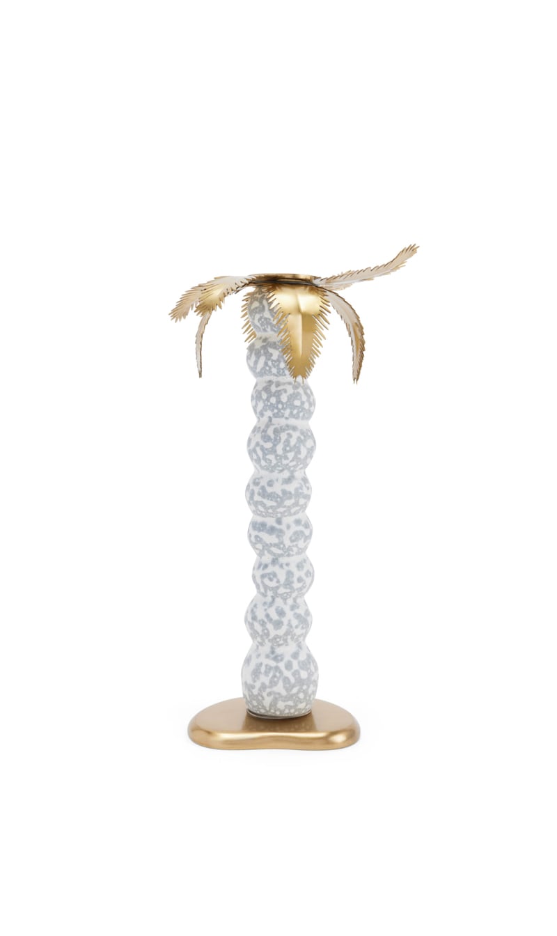 

L'objet Grey Haas Mojave Palm Candlestick | The Deal Outlet
