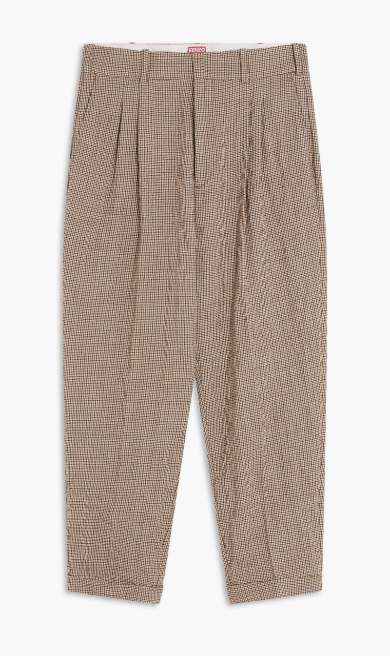 

Kenzo Brown Pleated Pant for Men | The Deal Outlet