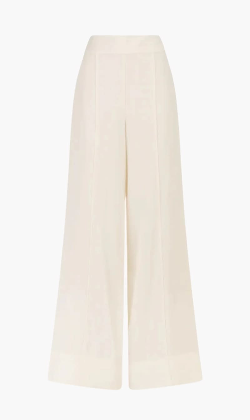 

Shona Joy White Iliad Palazzo Pant for Women | The Deal Outlet