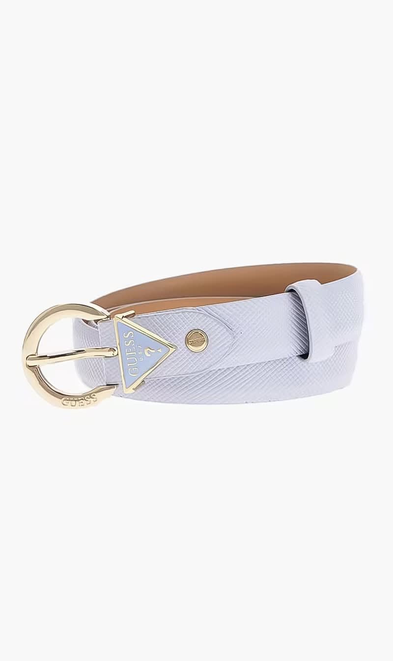 

Guess Blue Triangle Logo Belt for Women | The Deal Outlet