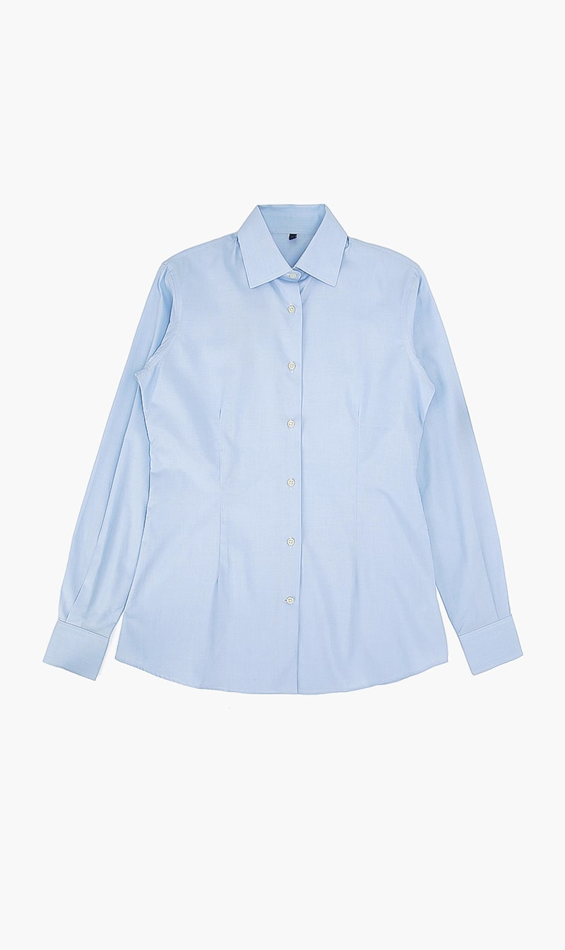 

Plain Solid Shirt, Blue