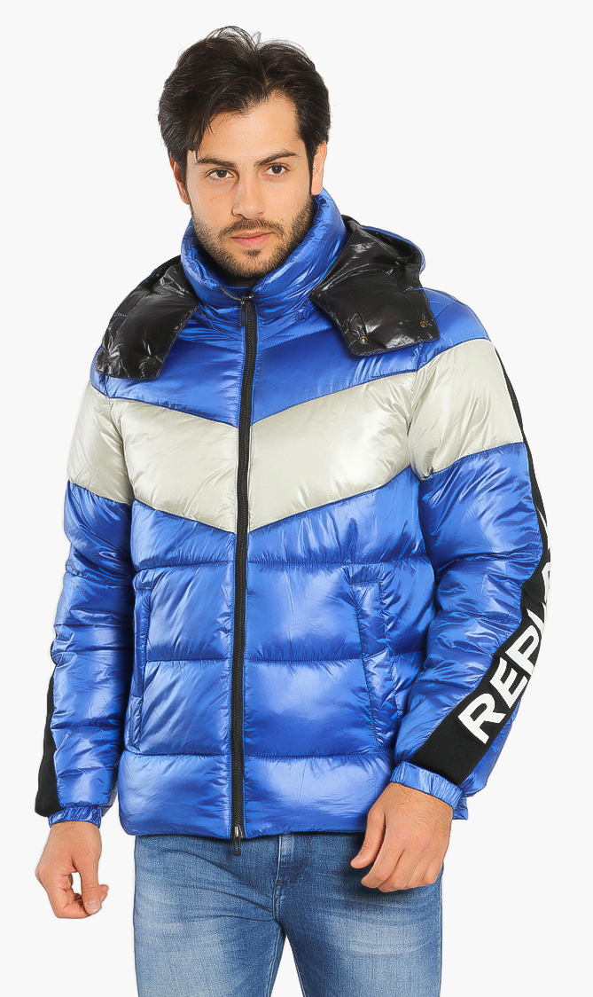 

Colorblock Quilted Jacket