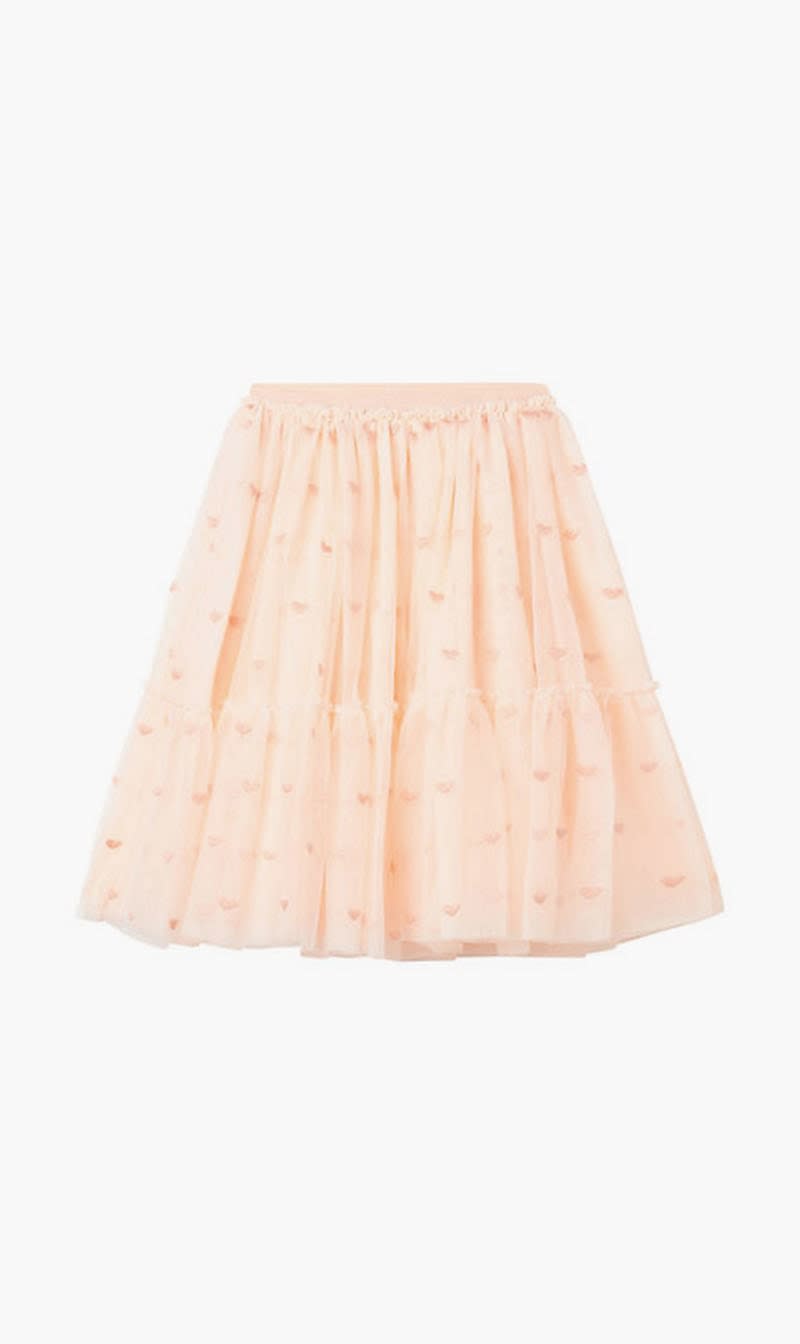

Stella Mc Cartney Pink Heart Tulle Skirt for Girls | The Deal Outlet