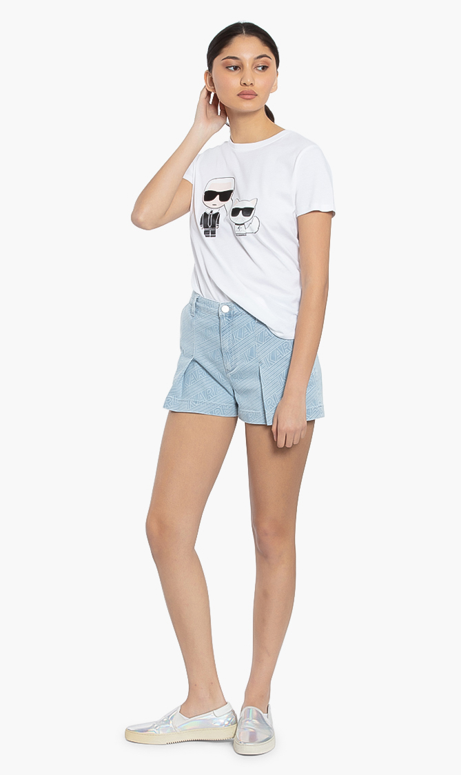 

Karl Lagerfeld Kalifornia Logo Denim Shorts